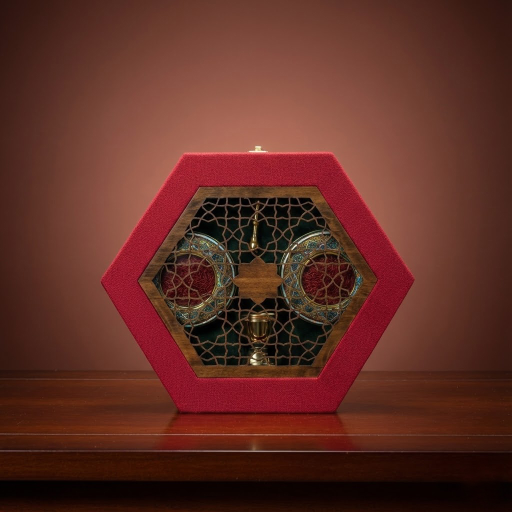 Hexagonal Wooden Box