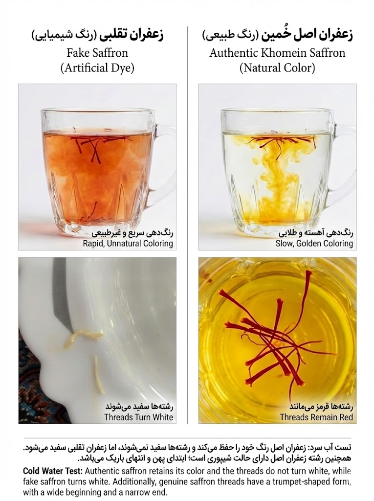 Fake vs Real Saffron